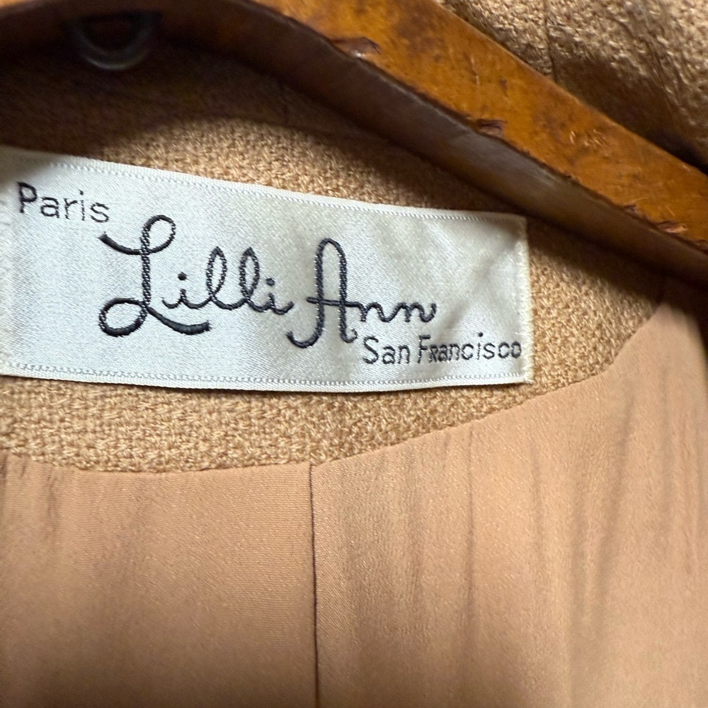 Lilli Ann fox fur trim blazer jacket - Picture 3 of 5